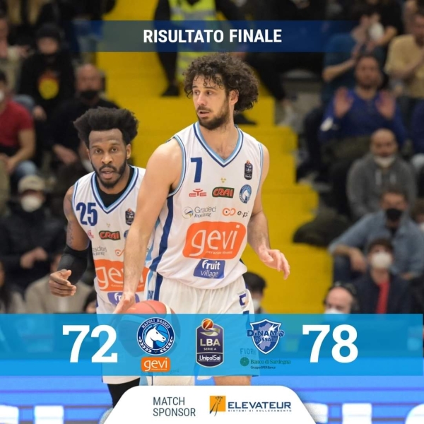 Napoli Basket: la Gevi battuta dalla Dinamo Sassari