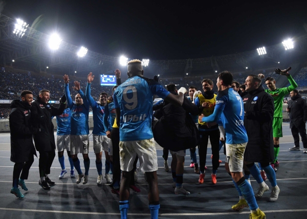 Napoli-Roma 2-1, gli azzurri volano a +13 sull&#039;Inter seconda