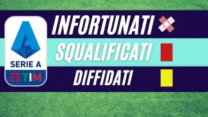 Squalificati,infortunati e diffidati della Serie A