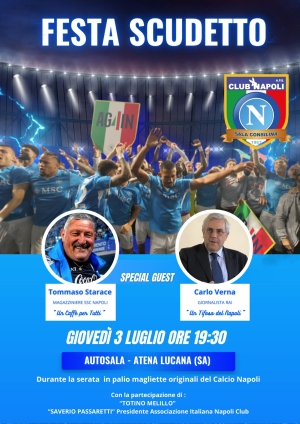 Comunica stampa   &quot;Festa Scudetto Napoli”