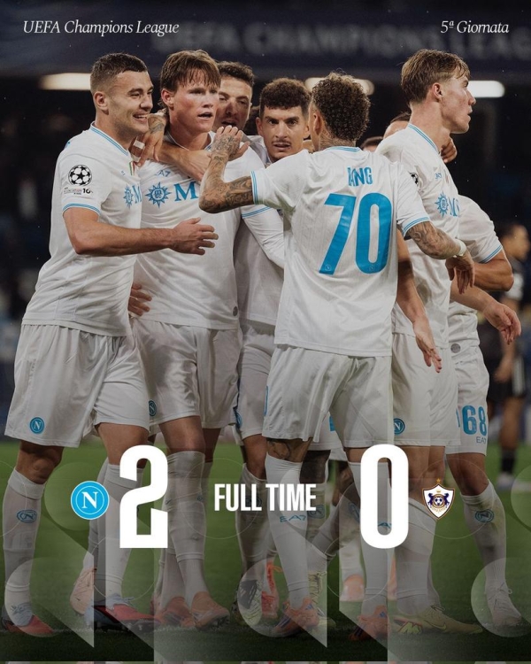NAPOLI 2 - QARABAG 0: le pagelle azzurre