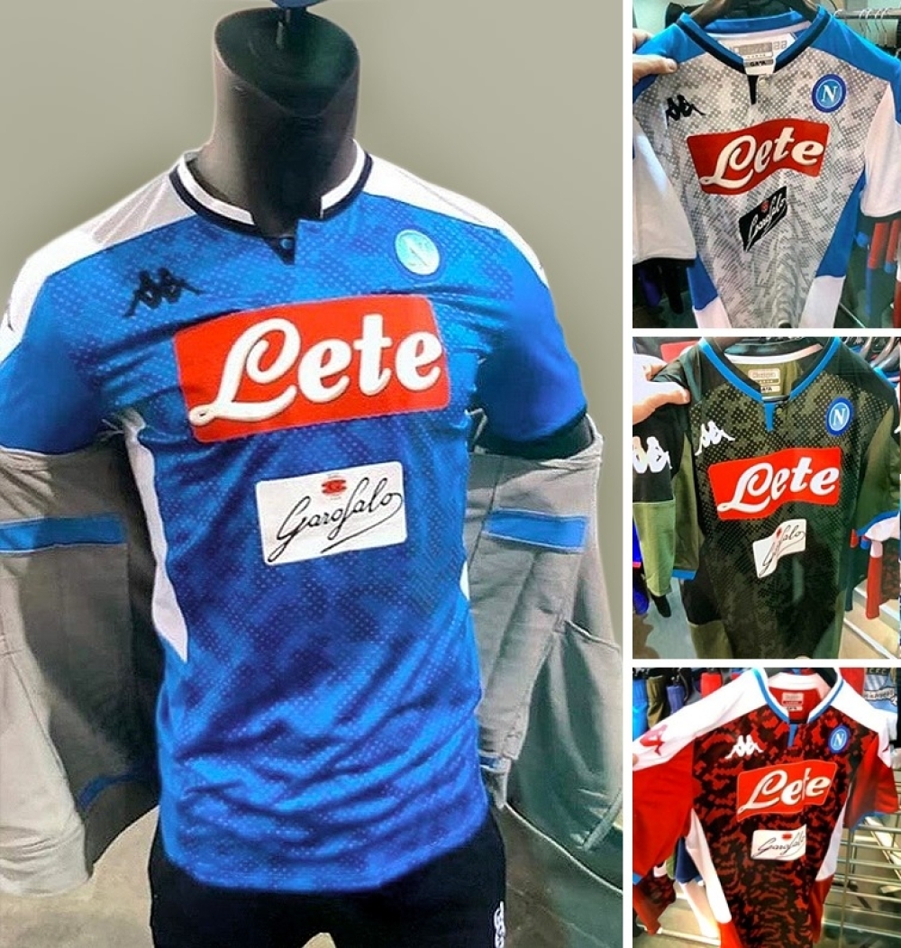 Svelate le nuove maglie del Napoli!Ce n&#039;è una rossonera