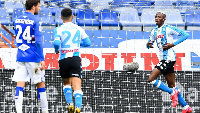 Sampdoria - Napoli, i precedenti: Ruiz ed Osimhen per lo 0 - 2 dello scorso campionato