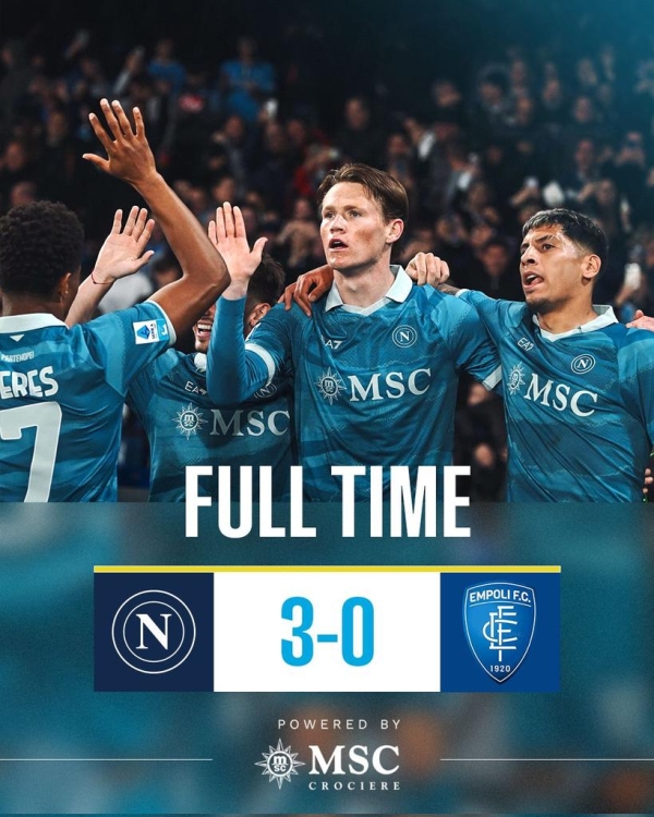 NAPOLI 3 - EMPOLI 0: le pagelle azzurre