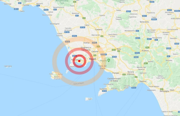 Per non farci mancare nulla:terremoto a Napoli di 2.9 con epicentro Pozzuoli, paura in tutta l&#039;area dei Campi Flegrei