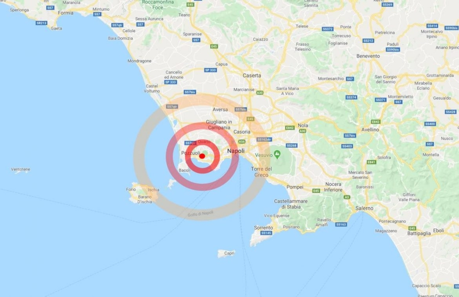 Per non farci mancare nulla:terremoto a Napoli di 2.9 con epicentro Pozzuoli, paura in tutta l'area dei Campi Flegrei