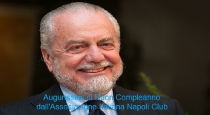 Gli auguri della Associazione Italiana Napoli Club al presidente De Laurentiis