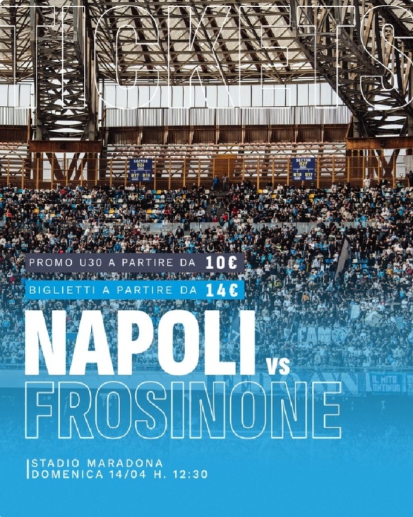 Qui i biglietti di Napoli-Frosinone