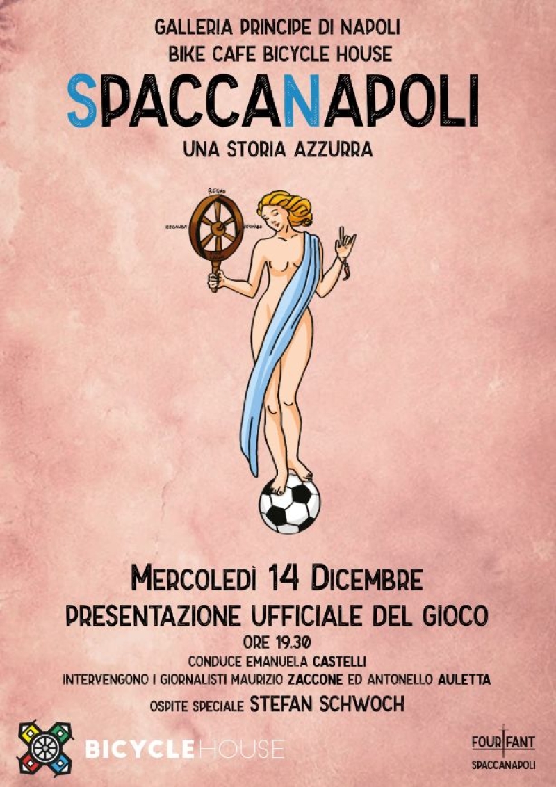 Mercoledì 14 dicembre ore 19.30 si terrà la presentazione ufficiale di &quot;SpaccaNapoli  - una storia azzurra&quot;,