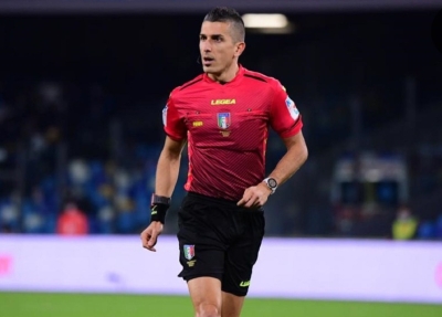 Napoli-Salernitana sarà diretta dall’arbitro Marinelli di Tivoli