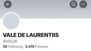 Valentina De Laurentiis disattiva account Twitter!