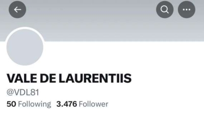 Valentina De Laurentiis disattiva account Twitter!