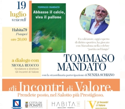 Tommaso Mandato ospite speciale della kermesse &quot;Incontri di valore&quot;