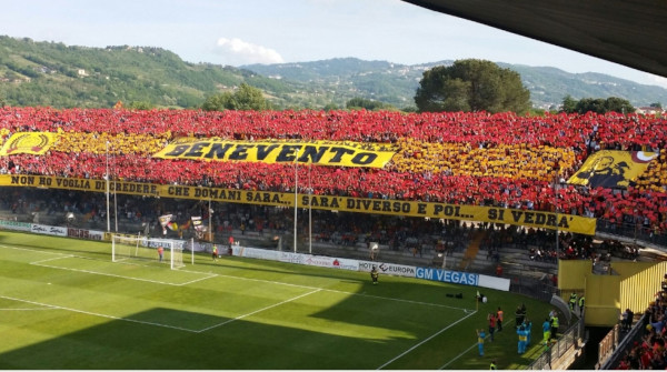 Benevento-Napoli: Settore ospiti a 30 euro, da lunedì i biglietti in vendita