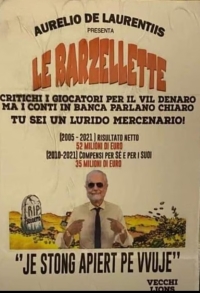 Ennesimo striscione contro De Laurentiis