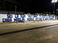 Striscione Curva B contro Adl:&quot;Ti sfrutta e non ti ama, cara maglia....&quot;