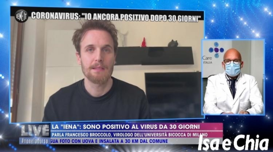 Coronavirus, il caso di Politi de &#039;Le Iene&#039;: &quot;Positivo anche dopo 30 giorni&quot;. Il virologo: &quot;Ecco perchè&quot;