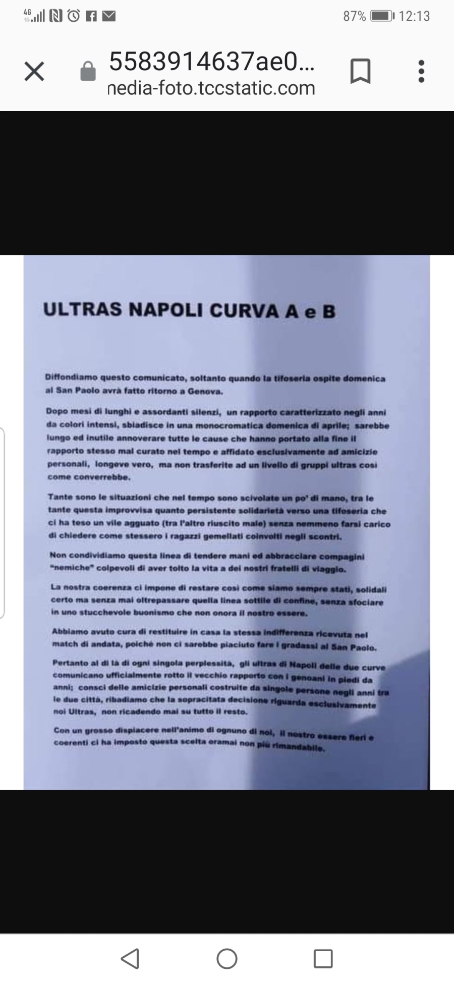 Clamoroso, rotto lo storico gemellaggio col Genoa! Comunicato ufficiale &#039;Ultras Curva A e B&#039; con tutti i motivi