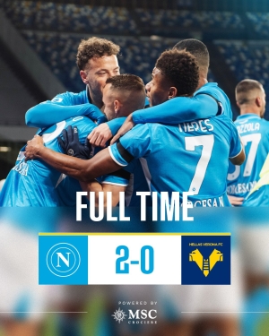 NAPOLI 2 - VERONA 0: le pagelle azzurre