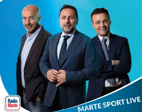Filardi, Caruso e Dgebuadze (giornalista georgiano) a Marte Sport Live