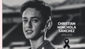 Atl.Madrid in lutto:morto il giovane attaccante Minchola