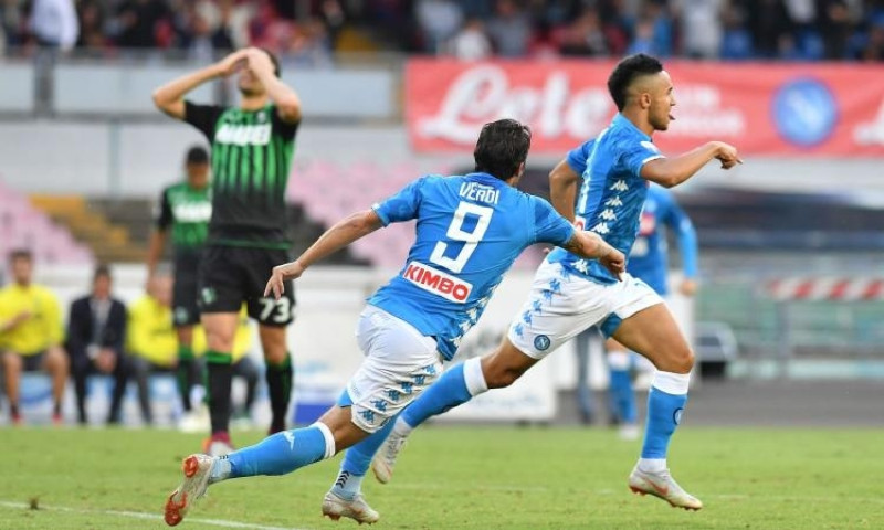 Napoli - Sassuolo, i precedenti: nella scorsa stagione doppio 2 - 0 in campionato e in Coppa Italia