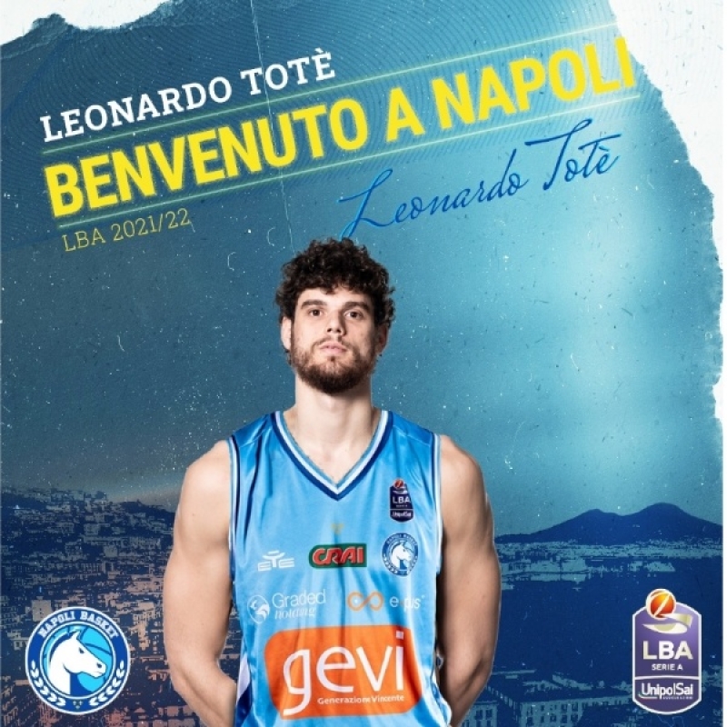 Gevi Napoli Basket, Ufficiale l&#039;ingaggio di Leonardo Totè