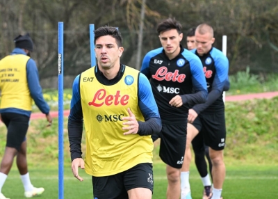 Napoli, seduta allenamento 8 marzo